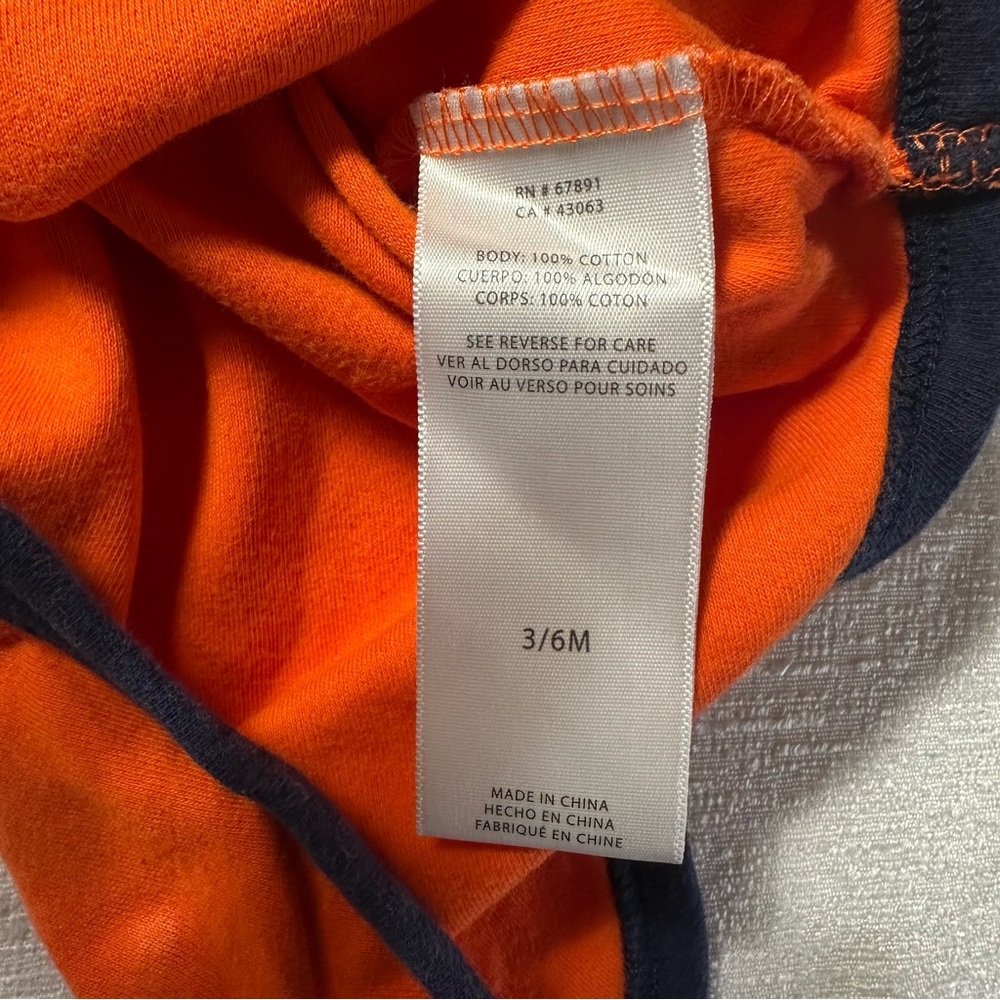 Genuine Merchandise Houston Astros Orange Baby Girl Onesie 3/6 Months - Picture 6 of 7